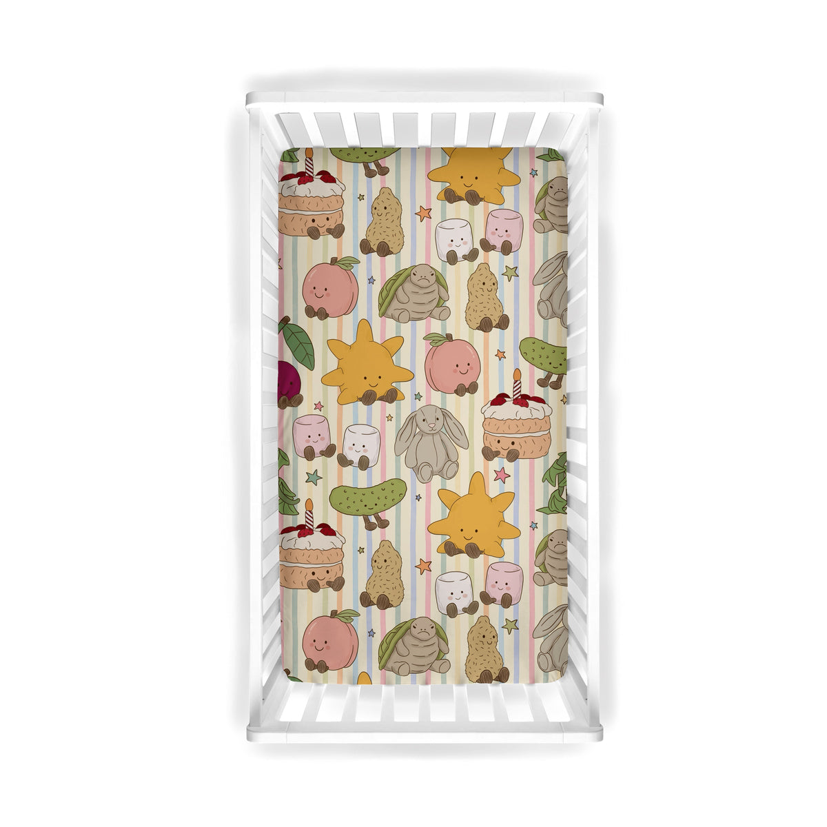 Sweet Stuffies Standard Crib Sheet (PRESALE)