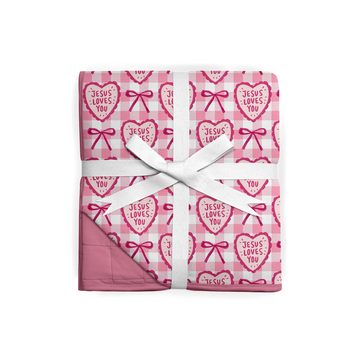 Jesus Loves You 60x80 Quilted 2.0tog Blanket (PRESALE)